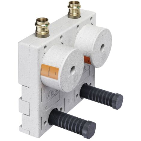 Viega Easytop-UP-Wohnungswasserzählereinheit mit SC-Contur 2231.04, d. 20mm, Einbautiefe 45mm, Siliziumbronze