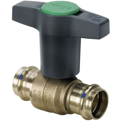 Viega Easytop XL Kugelhahn mit SC-Contur 2275LF, labs-frei, d. 15mm, Siliziumbronze