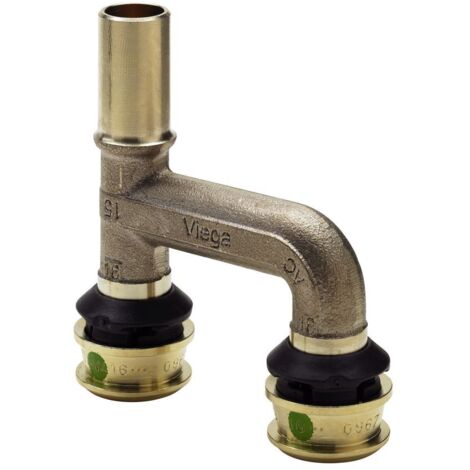 Viega Erweiterungsstück mit SC Raxofix 5326.32 in 15mm x 16mm Siliziumbronze
