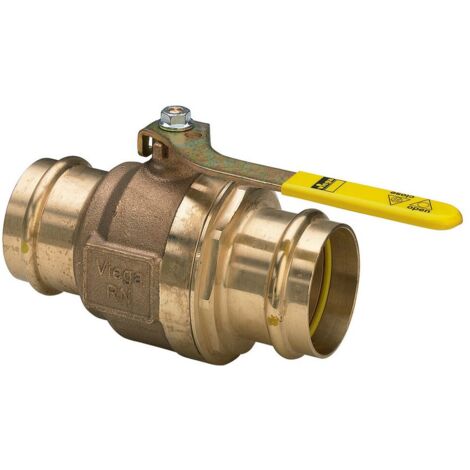 Viega Gaskugelhahn mit SC Profipress G 2670 in 42mm Rotguss