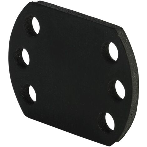 Viega Gummiplatte Sanfix 8013.25 in 52x38x4mm Gummi schwarz
