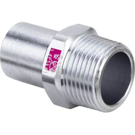 Viega Insert Prestabo 642082 22 mm x R 3/4, acier non allié, SC-Contur, extrémité d&39insertion