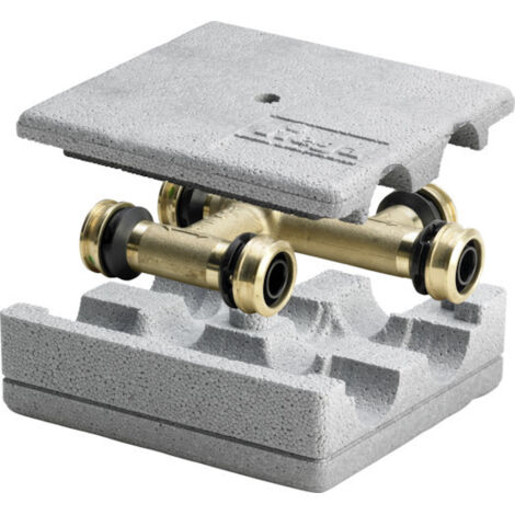 Viega Kreuzungs-T-Stück mit SC Raxofix 5349 in 20mm x 16mm x 16mm Messing