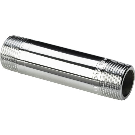 Viega Langnippel 3530 in R3/4 x 120mm Rotguss verchromt