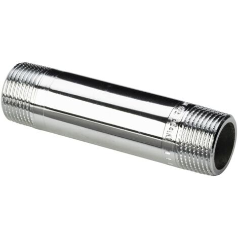 Viega Langnippel 3530 in R3/4 x 80mm Rotguss verchromt