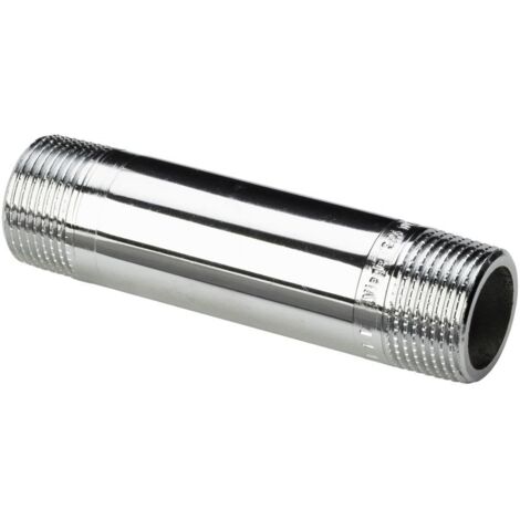 Viega Langnippel 447601 3530, in R3/4 x 60mm Rotguss verchromt