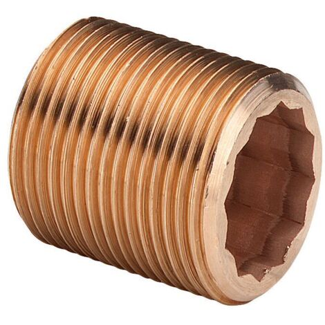 Viega Langnippel, G 3/8, L 100 Rotguss oder Siliziumbronze Modell 3535, 319281