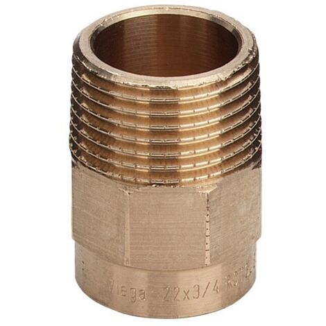 Viega mamelon de transition 106638 42 mm x R 2000 2000 /2, bronze