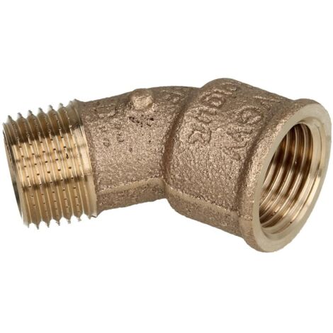 Viega match0 264208 R 2000 / 2 x Rp 2000 / 2, 45 °, bronze