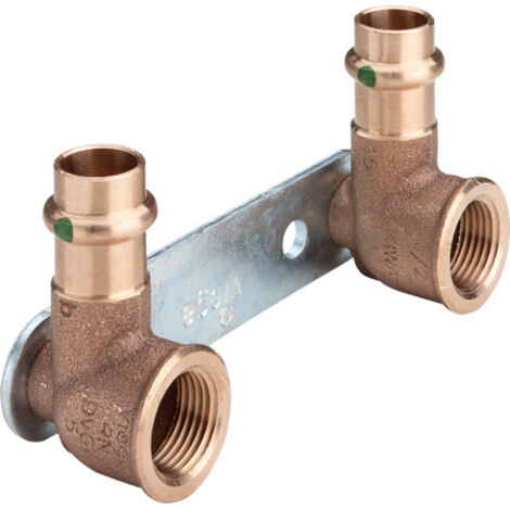 Viega Montageeinheit mit SC Sanpress 2222.2 in 15mmxRp1/2x100mmSiliziumbronze