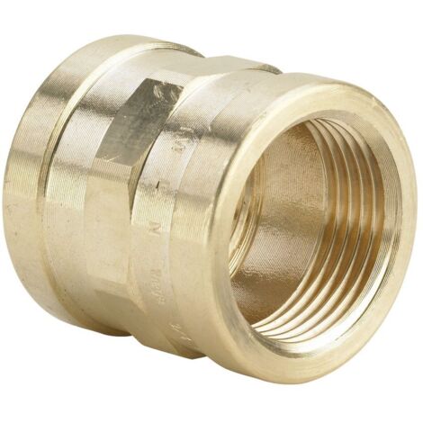 Viega Muffe 3270 in Rp1/2 x Rp1/2 Rotguss verchromt, 447762