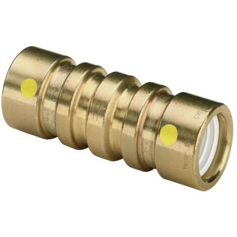 Viega Muffe mit SC Geopress G 9615G in 50mm Rotguss