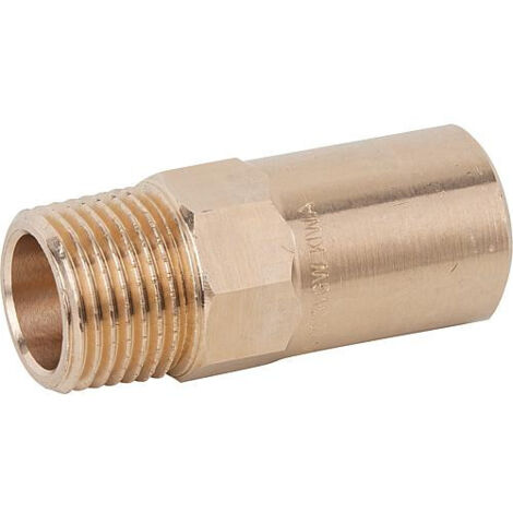 Viega Pièce d&39insertion Sanpress 115418 15 mm x R 2000 / 2, bronze ou bronze au silicium, polygone, extrémité d&39insertion