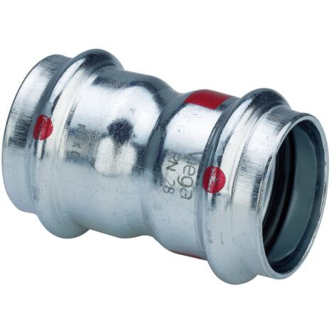Viega Prestabo-Muffe, d 12mm Stahl unlegiert, verzinkt Modell 1115, 604424