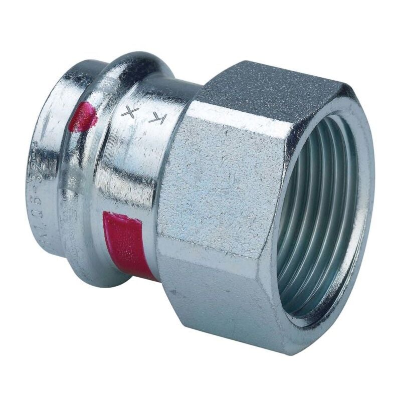 Adaptateur Prestabo 642228 54 mm x Rp 2, acier non allié, SC-Contur, polygonal - Viega