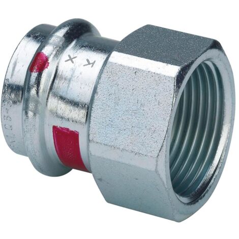 Viega Prestabo-Raccordo di transizione, d 28mm, Rp 1 acciaio non legato, zincato Modello 1112, 559120