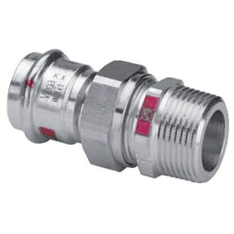 Viega Prestabo-Übergangsverschraubung, d 54mm, R 2 Stahl unlegiert, verzinkt Modell 1165, 559298