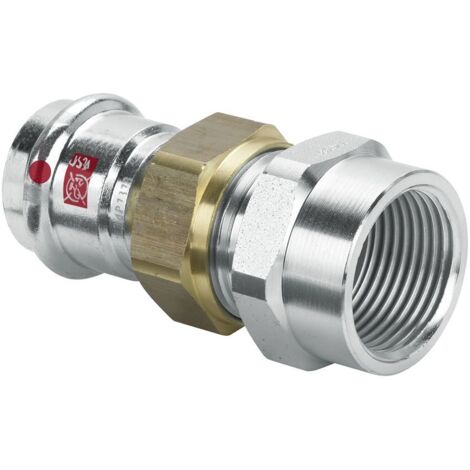 Viega Prestabo Verschraubung 643485 28 mm x Rp 1, Stahl unlegiert, flachdichtend, SC-Contur, Mehrkant