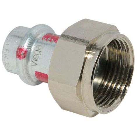 Viega Prestabo Verschraubung flachdichtend mit Überwurfmutter 2" Innengewinde auf 42mm 601126