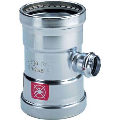 Viega Prestabo XL-té, d1 88,9, d2 42, d3 88,9 acier non allié, galvanisé modèle 1118XL, 597955
