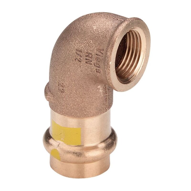 Viega Italia Srl - Viega Profipress angle g 345907 35 mm x Rp 2000 2000 /4, 90°, bronze, SC-Contur