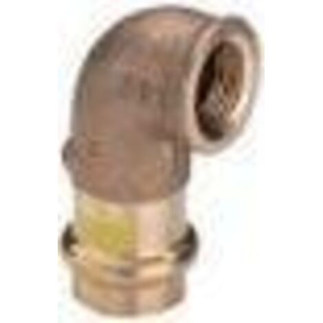 Viega Profipress G-Codo de reducción 90 grados, d 18mm, Rp 1/2 bronce rojo Modelo 2614.2, 345846