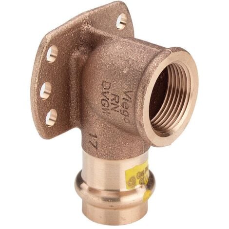 VIEGA ITALIA SRL Viega Profipress G Wandscheibe 346683 15 mm x Rp 1/2, Rotguss, SC-Contur