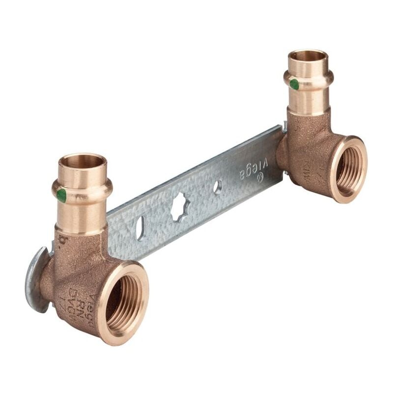 Unité de montage Sanpress 308681 15 mm x Rp 2000 / 2 x 150 mm, bronze à canon ou silicium, SC-Contur - Viega