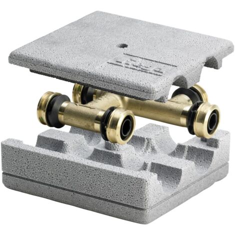 Viega Raxofix Kreuzungs-T-Stück mit SC-Contur 5349, d. 20x16x20mm, Messing