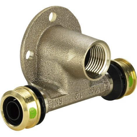 Viega Raxofix-Wandscheiben-T-Stück, d 20mm, Rp 1/2 Siliziumbronze Modell 5324.3, 647810