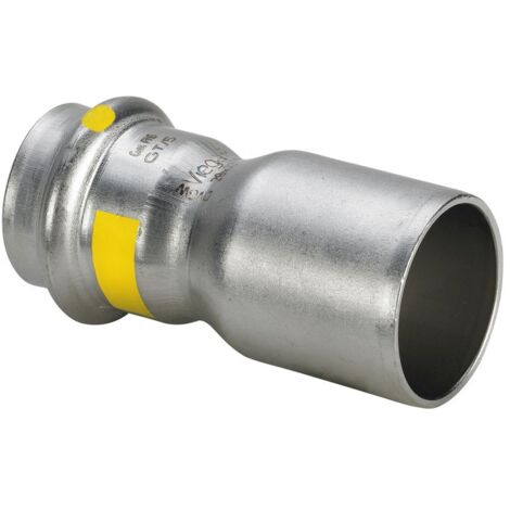 Viega Red.-Stück mit SC Sanpress Inox G 0215.1 für Gas in 28x18mm Edelstahl