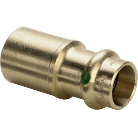 Viega Réducteur Sanpress 287344 18 x 12 mm, bronze ou bronze silicium, SC-Contur, embout mâle