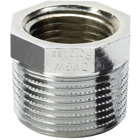 Viega Reduzierstück 3241 3/4" x 1/2" R/Rp, Rotguss, verchromt