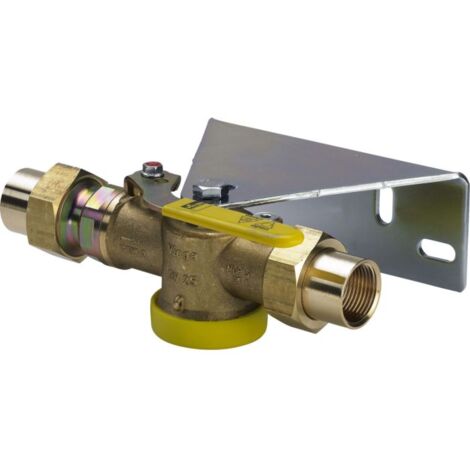 Viega robinet à boisseau sphérique pour compteur de gaz 527983 Rp 2000 , laiton, droit