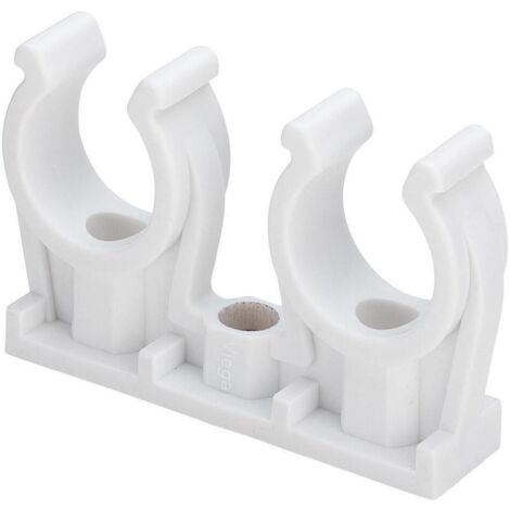 Viega Rohr-Clip 100056 15 mm, Kunststoff, doppelt