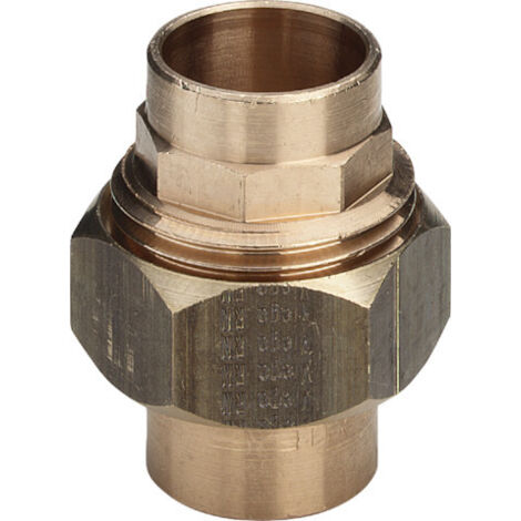 Viega Rohrverschraubung 107604 28 mm, Rotguss, konisch dichtend