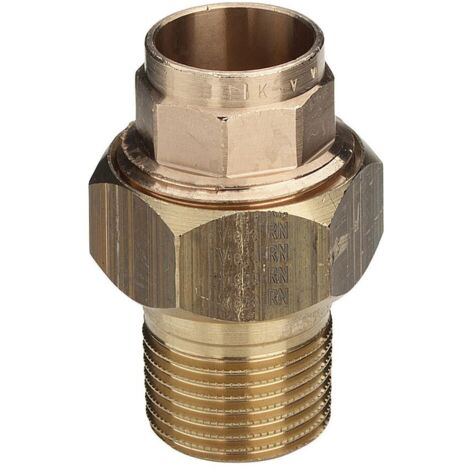 Viega Rohrverschraubung 94331G flachdichtend in 22mm x R3/4 Rotguss