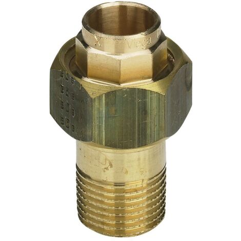 Viega Rohrverschraubung 94341G konischdichtend in 12mm x R3/8 Rotguss