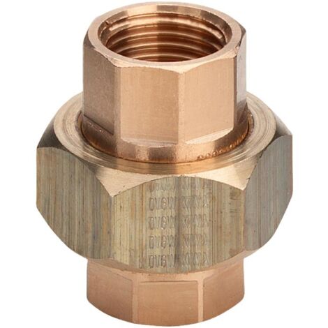 Viega Rotguss Fittting / Rohrverschraubung, IG/IG, flachdichtend, Modell-Nr. 3330, 3/4