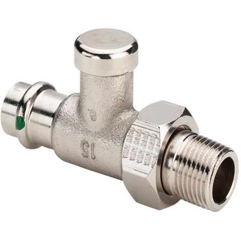 Viega Rücklaufverschraubung mit SC 2272.2 in 15mm x R1/2 vernickelt