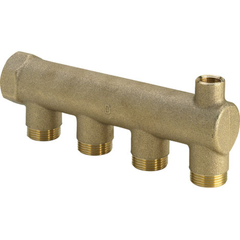 Viega Sanfix Fosta Verteiler, n 3, L 130 Messing Modell 1056-691, 133870