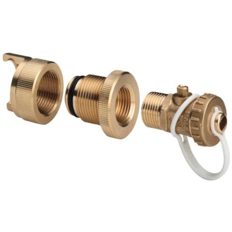 VIEGA Sanpress Abdrückstopfen, Messing, 22mm, mit KFE-Hahn, Modell 2269