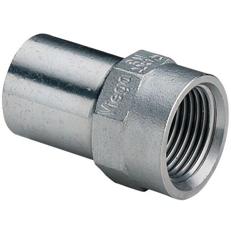 Viega Sanpress Inox Einsteckstück 436872 42mmxRp 1 1/2, Stahl nichtrostend, Mehrkant