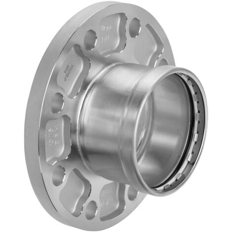 Viega Sanpress Inox Flanschübergang 482992 108 mm, DN 100, Stahl nichtrostend, Pressanschluss, SC-Contur