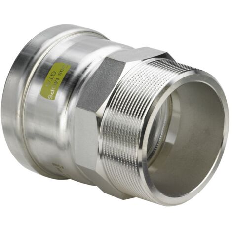 Viega Sanpress Inox G XL-Übergangsstück 0211XL (Gas) in d76,1xR2 1/2 Edelstahl