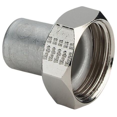 Viega Sanpress Inox Verschraubung 438227 35mmxG 1 1/2, Stahl nichtrostend, flachdichtend, SC-Contur