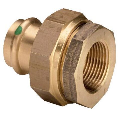 Viega Sanpress Isolierverschraubung mit SC-Contur 2267, d. 28mm x Rp 1", Siliziumbronze