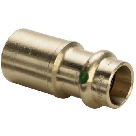 Viega Sanpress Reduzierstück 108250 22 x 15 mm, Rotguss oder Siliziumbronze, SC-Contur, Einsteckende