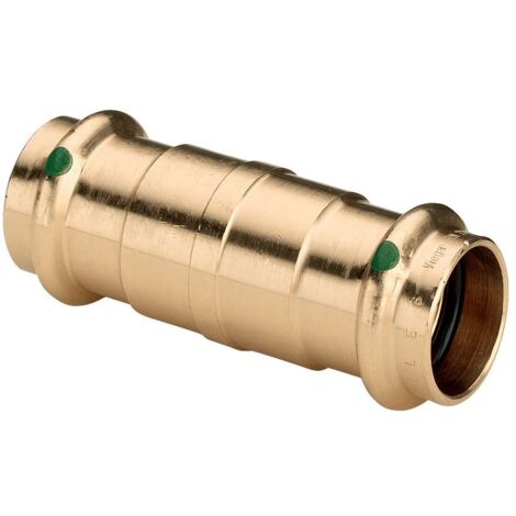 Viega Sanpress Schiebemuffe 124335 35 mm, Rotguss oder Siliziumbronze, SC-Contur
