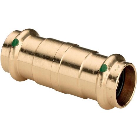 Viega Sanpress Schiebemuffe 287061 18 mm, Rotguss oder Siliziumbronze, SC-Contur